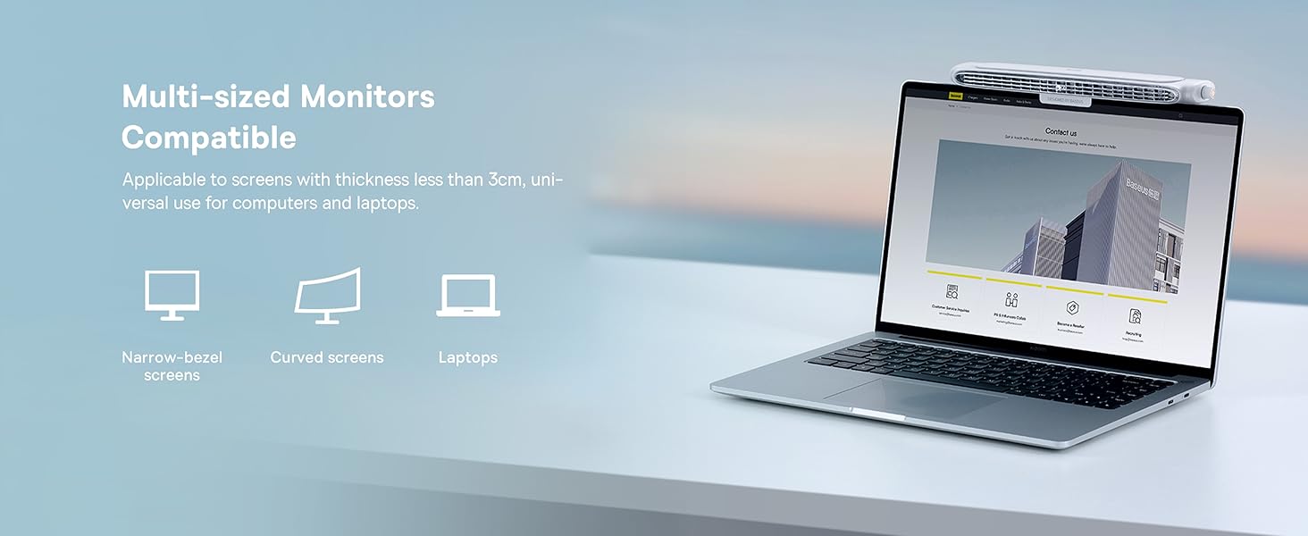 Baseus USB Fan Monitor Clip On & Stand