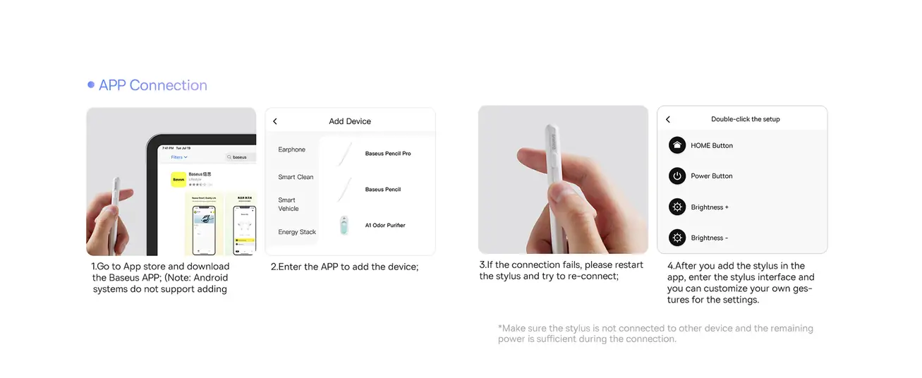 Baseus Smooth Writing 2 Series Stylus with LED Indicators – Type