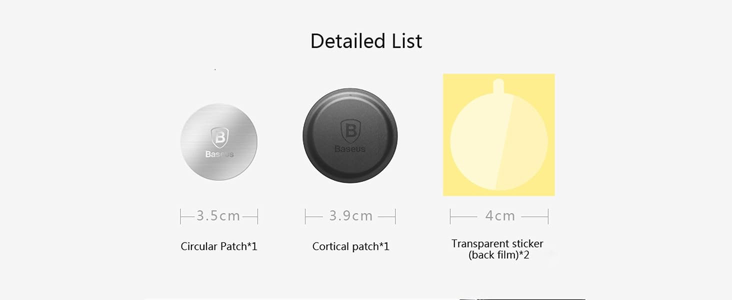 Baseus Leather and Metal Magnetic Plates