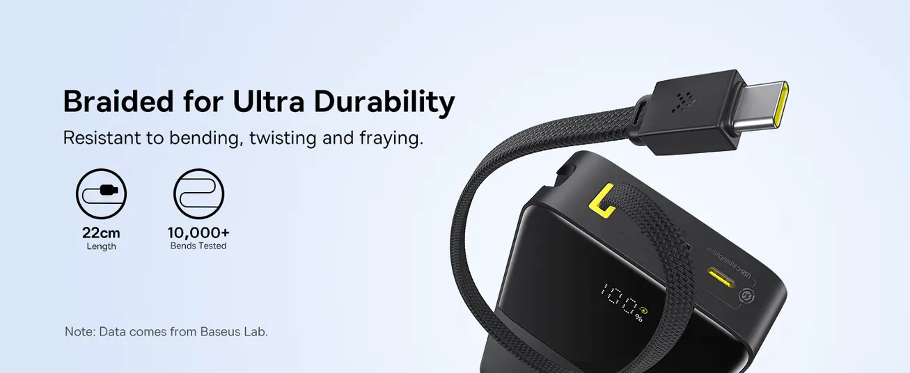 Baseus EnerFill Bipow2 Pro 20000mAh Power Bank with Built