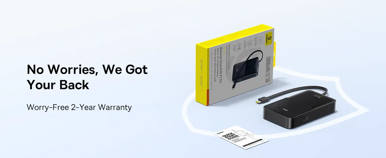 Baseus EnerFill Bipow2 Pro 20000mAh Power Bank with Built