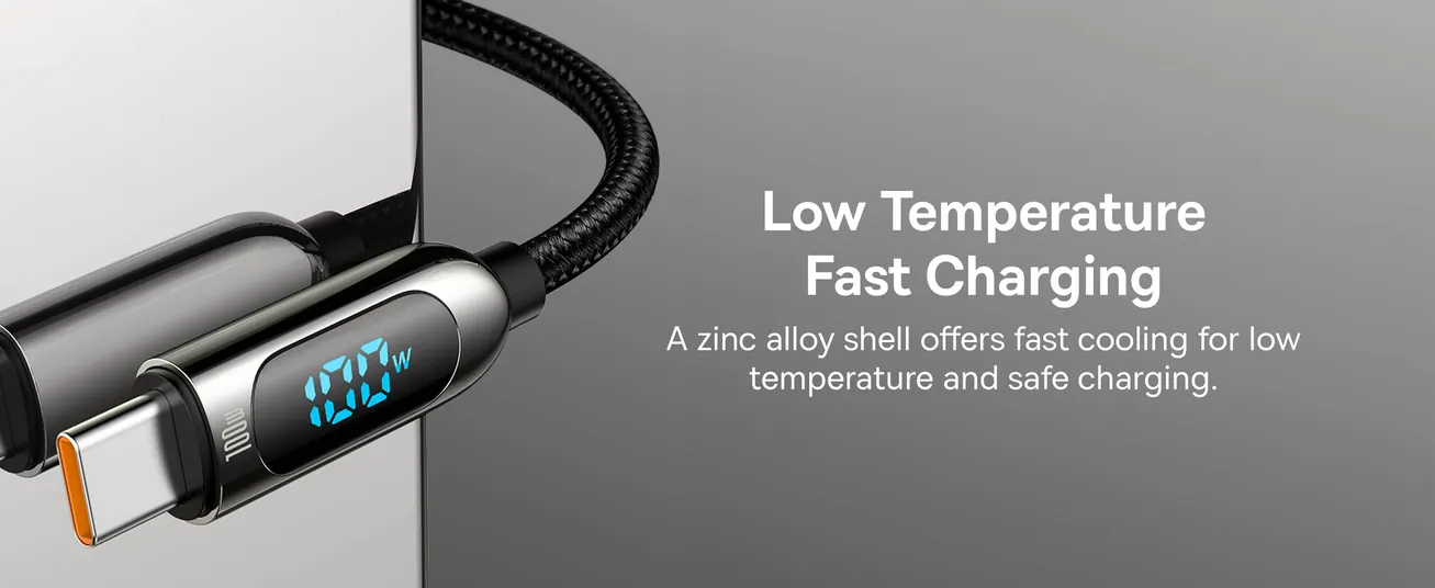 Baseus LED Display Fast Charging Data Cable Type