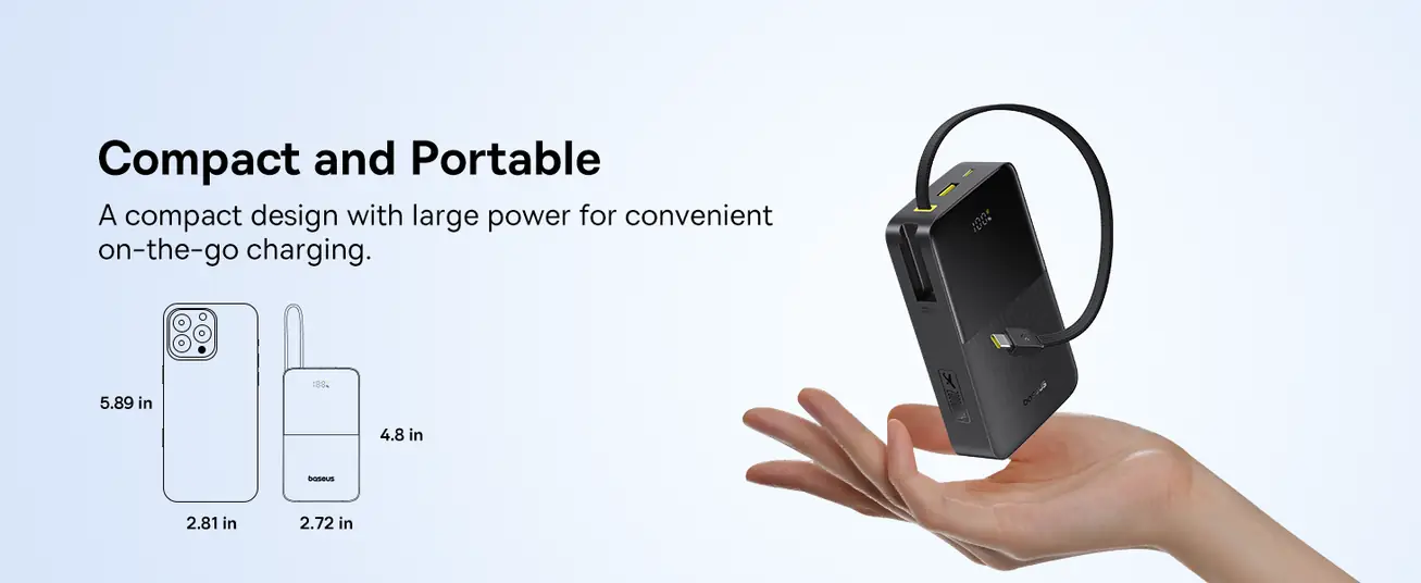 Baseus EnerFill Bipow2 Pro 20000mAh Power Bank with Built