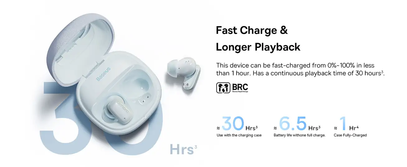 Baseus AirNora 2 True Wireless Earphones Galaxy Blue