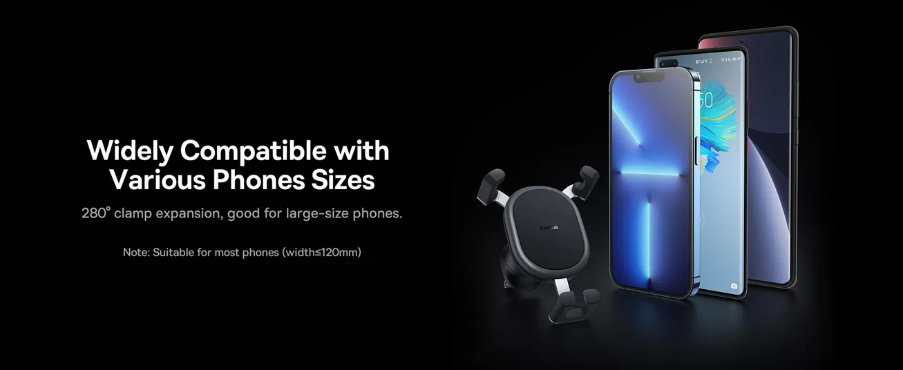 Baseus Stable Gravitational Car Mount Air Vent Phone Holder Bracket (Air Outlet Version)