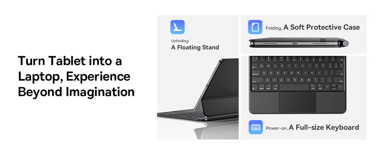 Baseus Brilliance Series 2 Keyboard Case for iPad Air 13 (2025/2024) &amp; iPad Pro 12.9 (2018