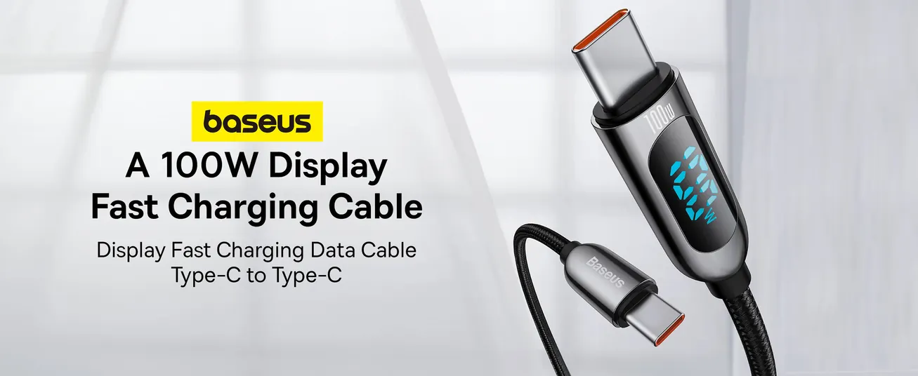 Baseus LED Display Fast Charging Data Cable Type