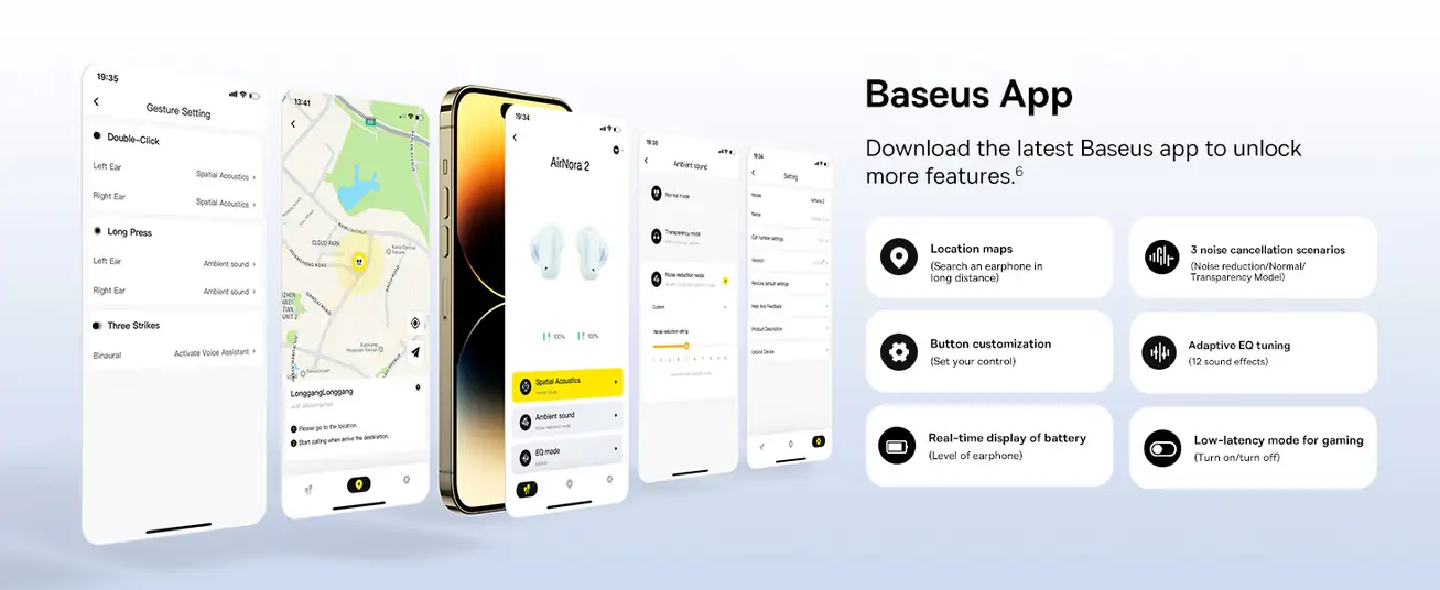 Baseus AirNora 2 True Wireless Earphones Galaxy Blue