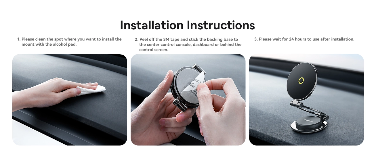 Baseus Magnetic Phone Holder for Tesla – 18N Strong Magnet, Slim & Secure