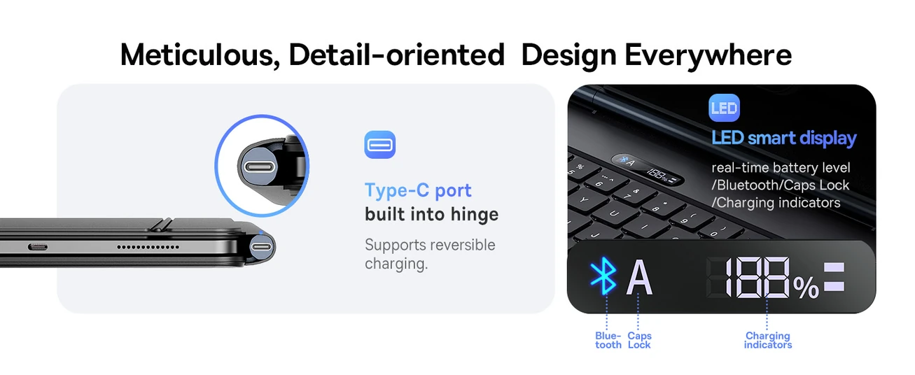 Baseus Brilliance Series 2 Keyboard Case for iPad Air 13 (2025/2024) &amp; iPad Pro 12.9 (2018
