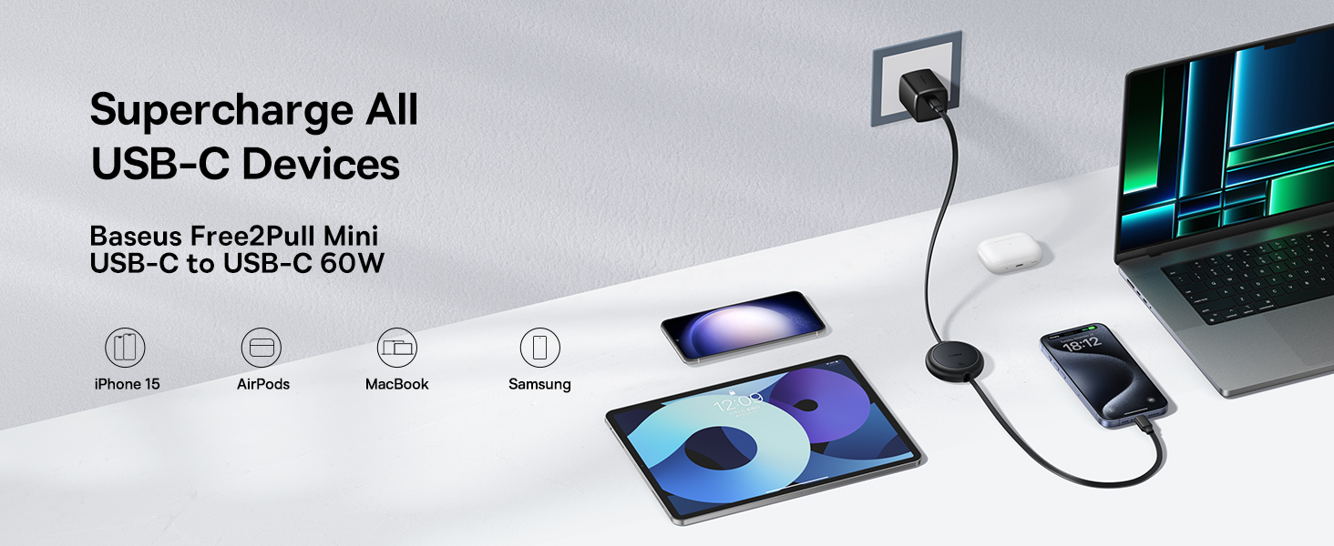 Baseus Free2Pull Mini Retractable Type