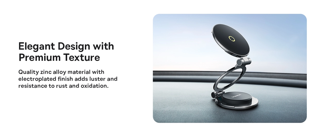 Baseus Magnetic Phone Holder for Tesla – 18N Strong Magnet, Slim & Secure