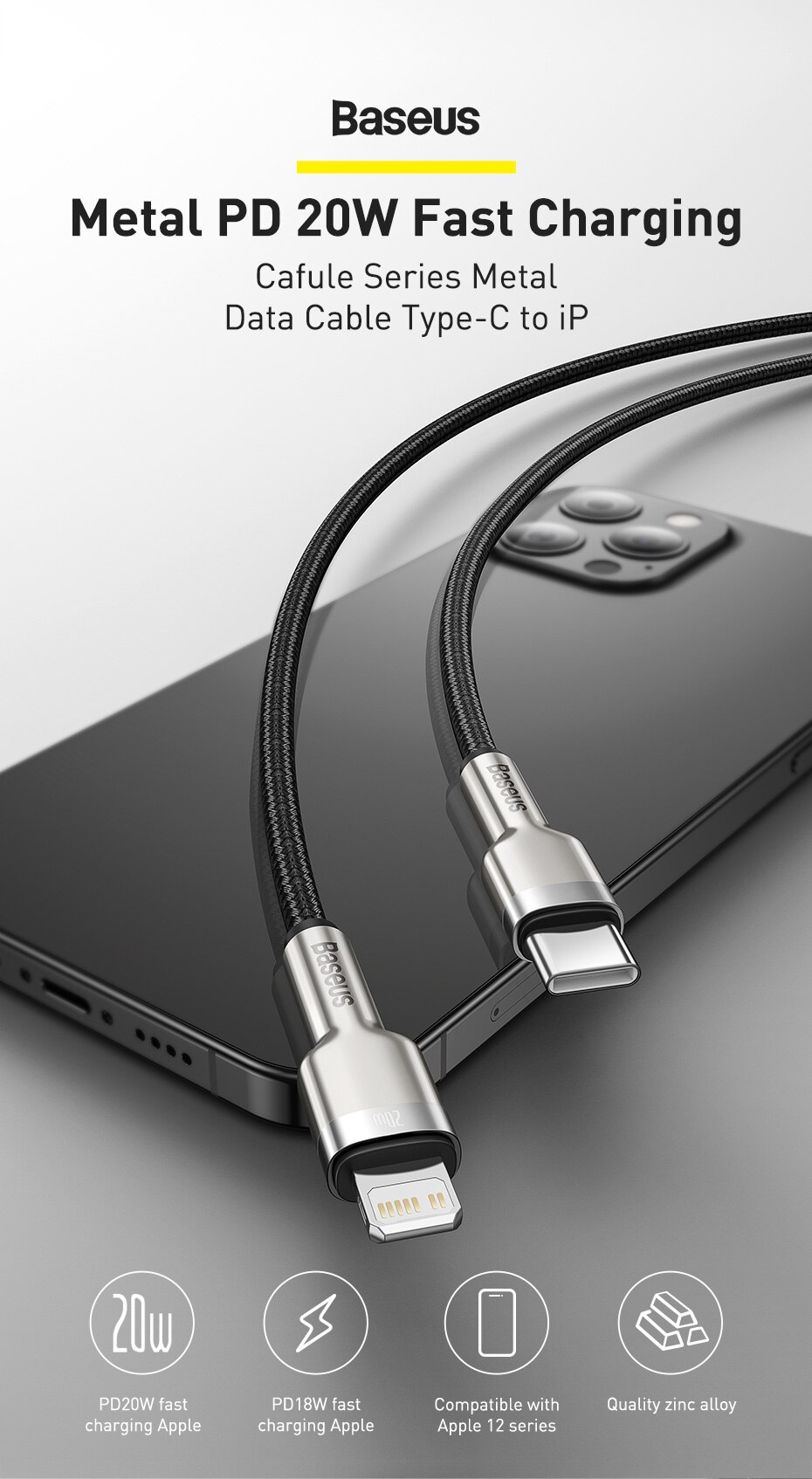 Baseus Cafule Series Metal Data Cable Type