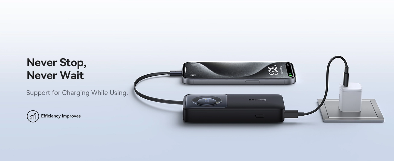 Baseus Free2Pull 10000mAh Power Bank with Built