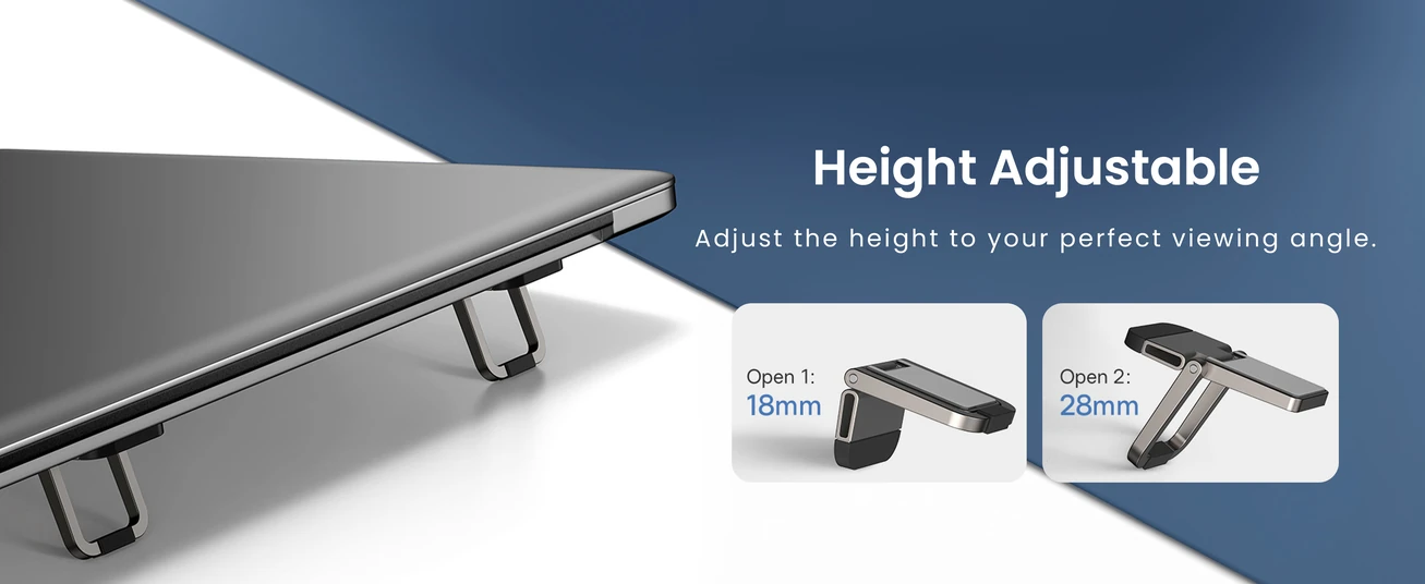 Baseus Slim Laptop Kickstand (2 PCS) Compact, Durable, Heat Dissipation, Adjustable Viewing Angle