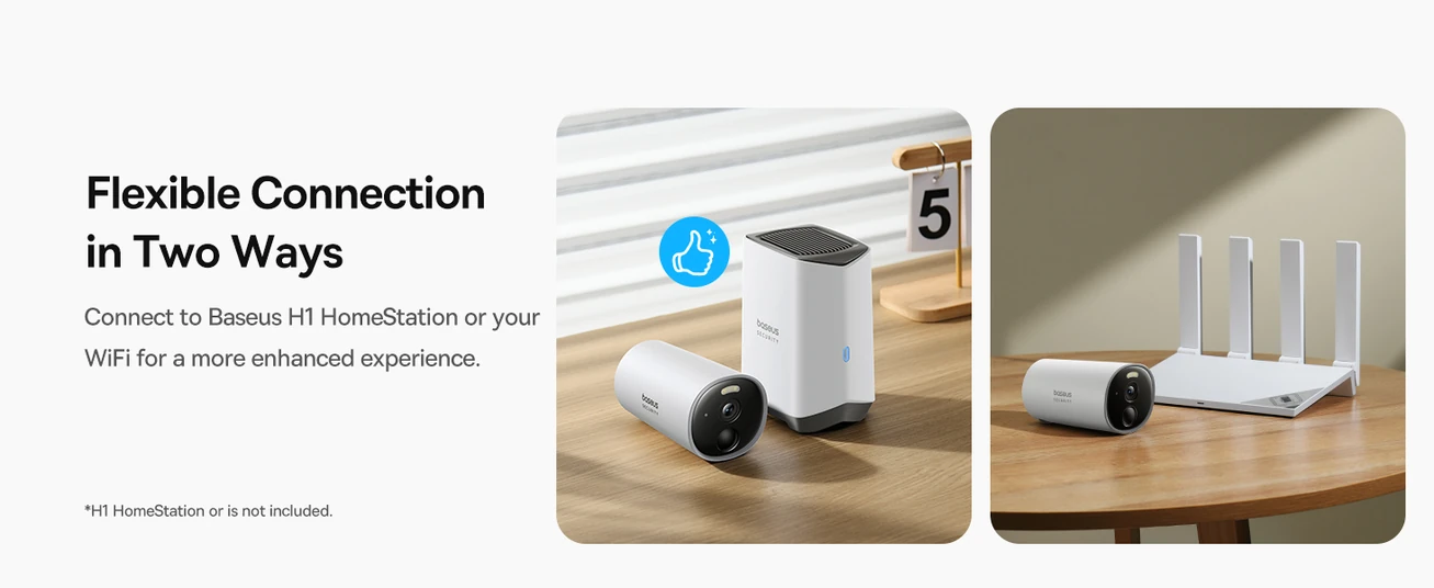 Baseus Security B1 Outdoor Camera – 2K Clarity, 145° Wide
