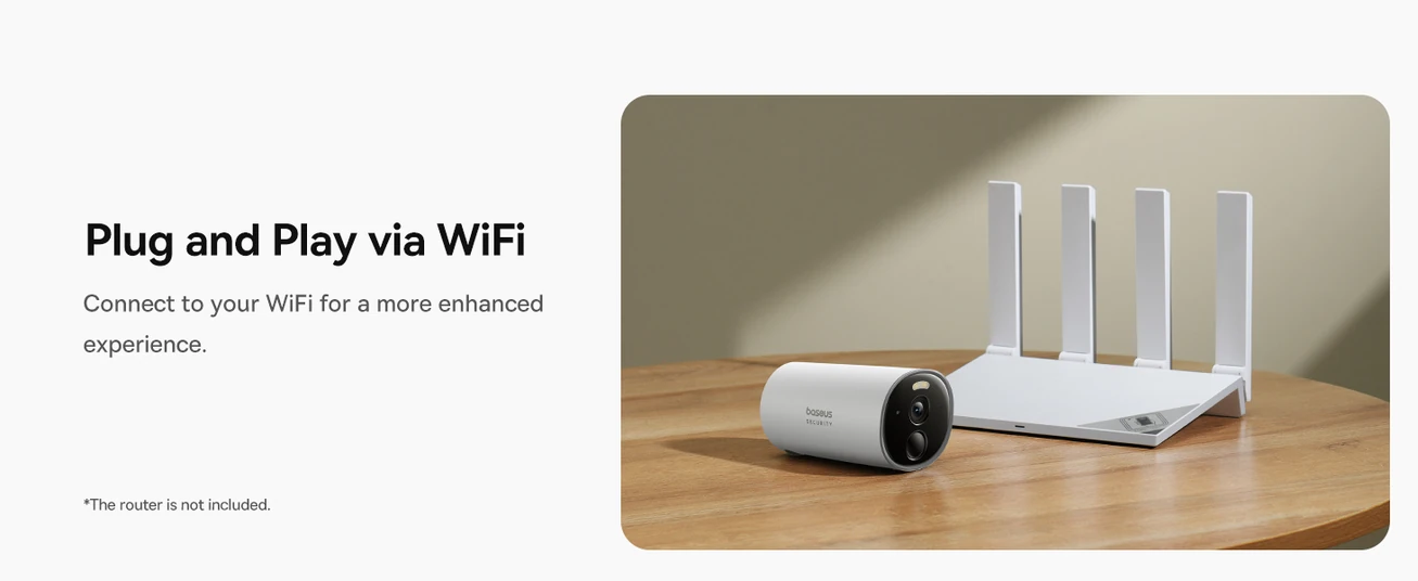 Baseus Security B1 Outdoor Camera – 2K Clarity, 145° Wide