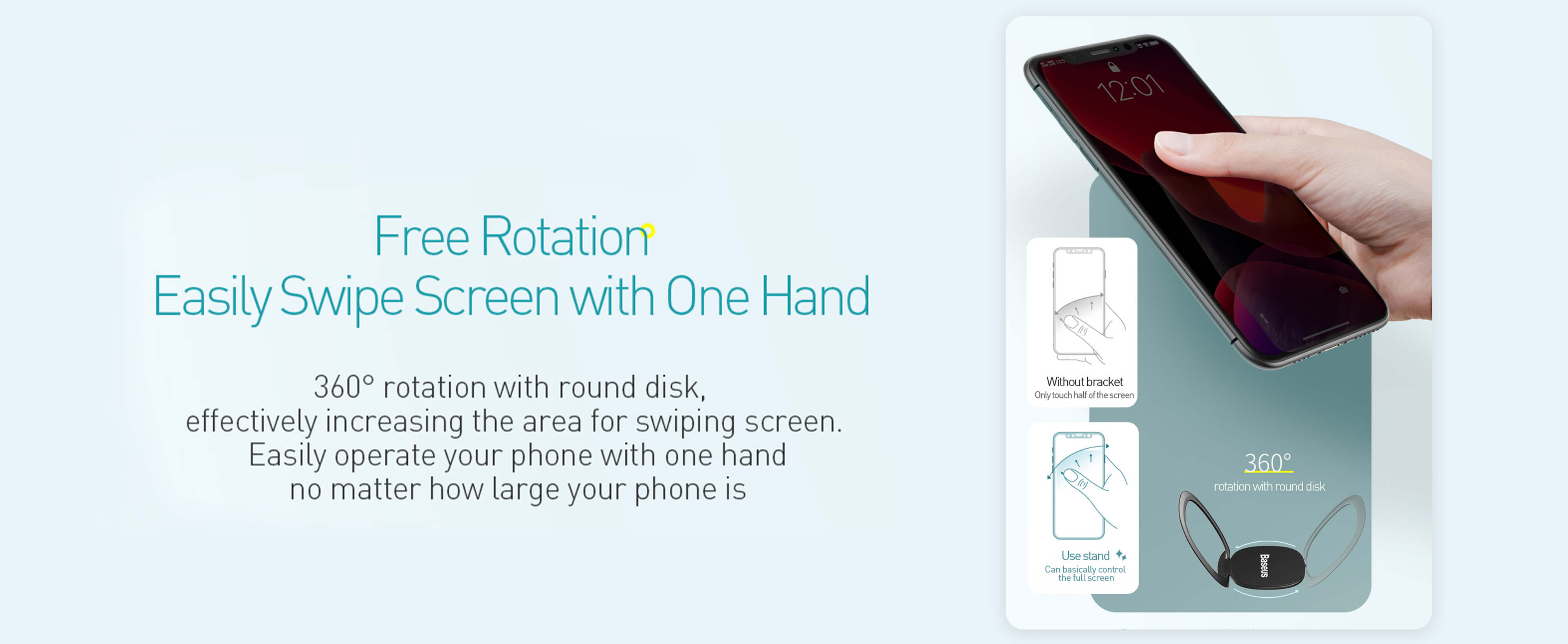 Baseus Invisible Phone Ring Holder