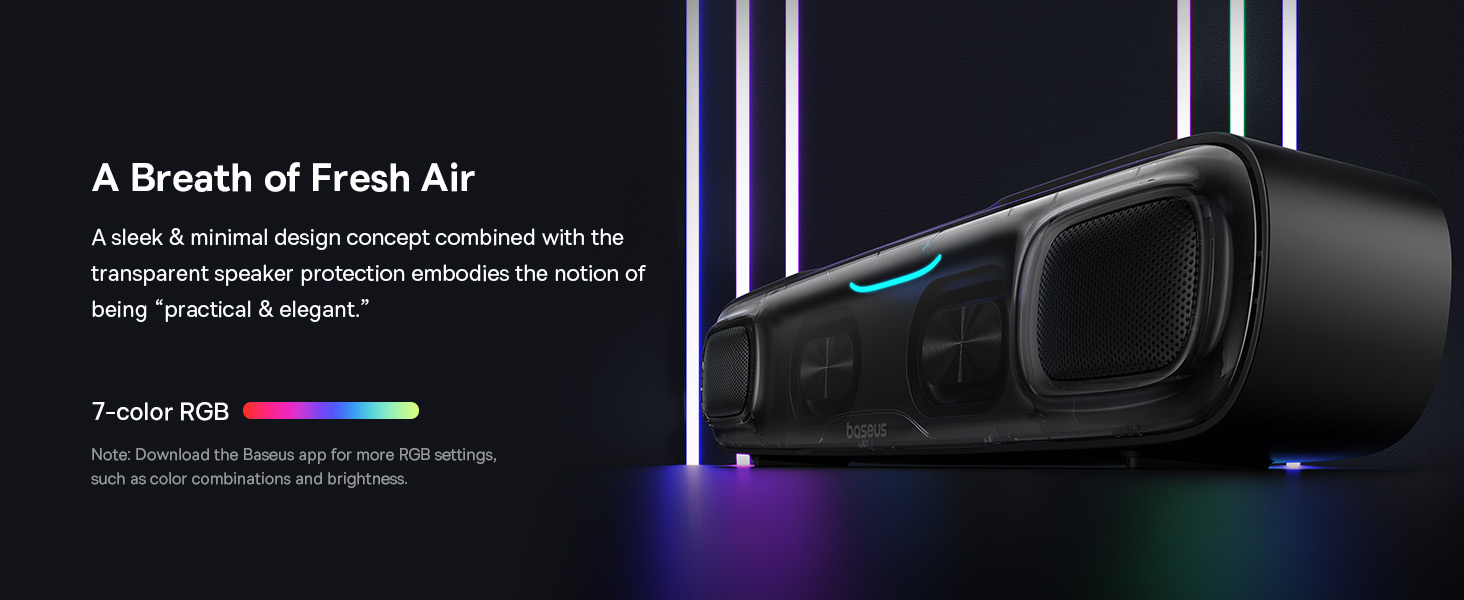 Baseus AeQur Series DS10 Desktop Mini Soundbar Bluetooth Speaker (without Battery)