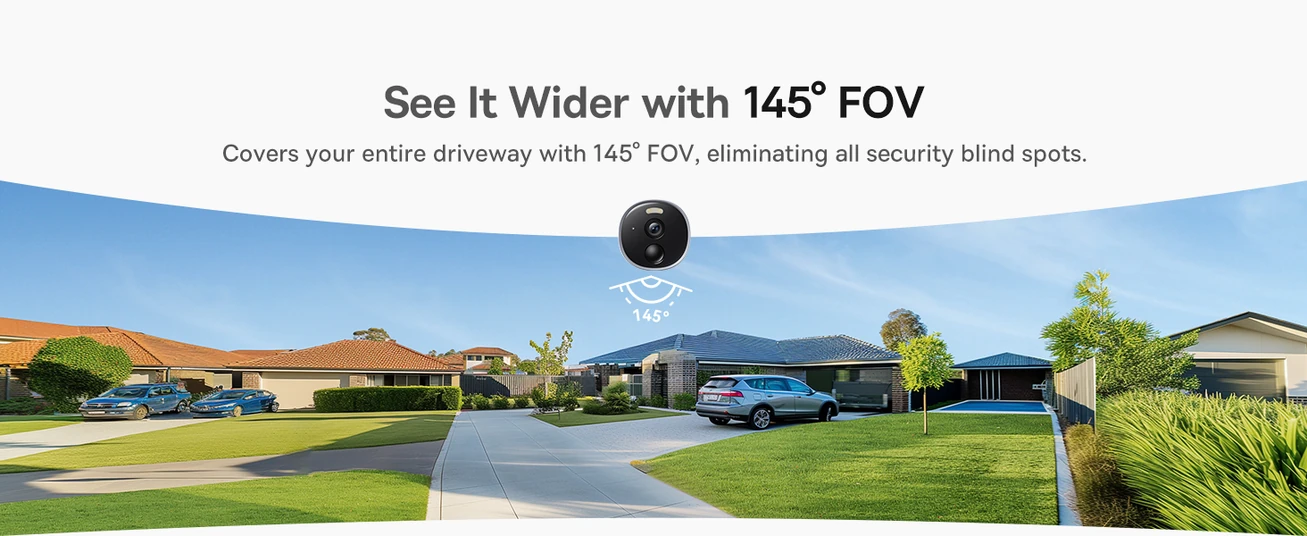 Baseus Security B1 Outdoor Camera – 2K Clarity, 145° Wide