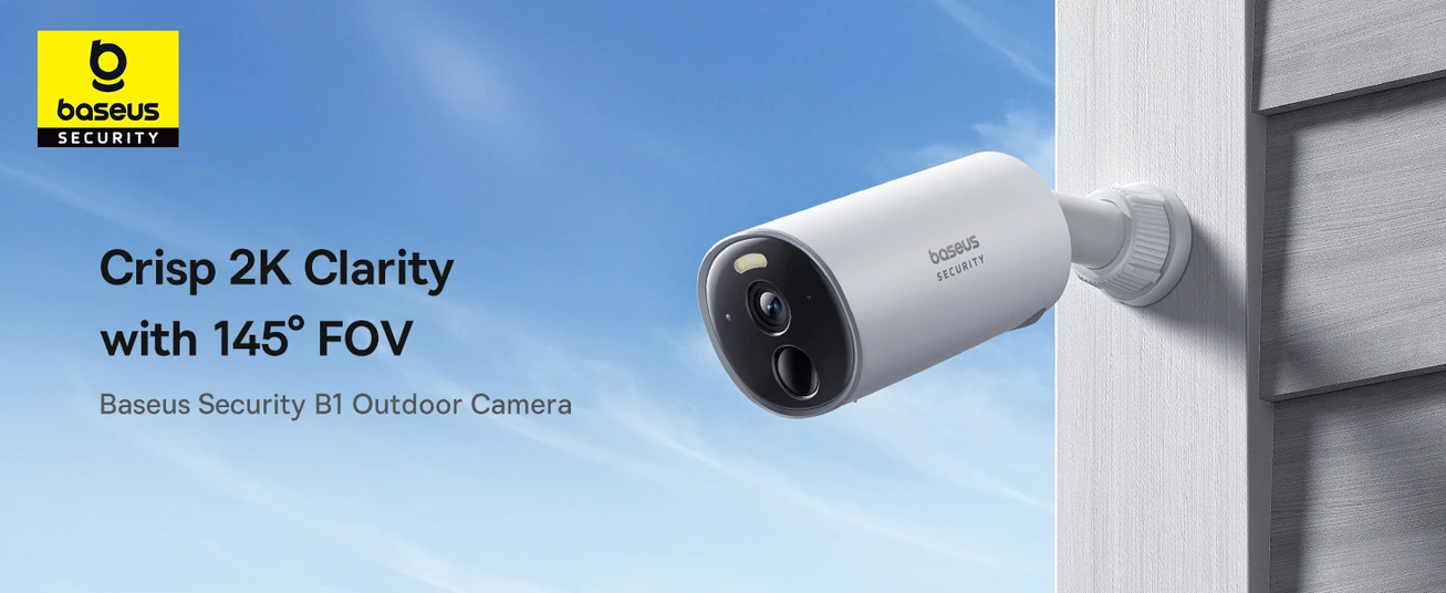 Baseus Security B1 Outdoor Camera – 2K Clarity, 145° Wide