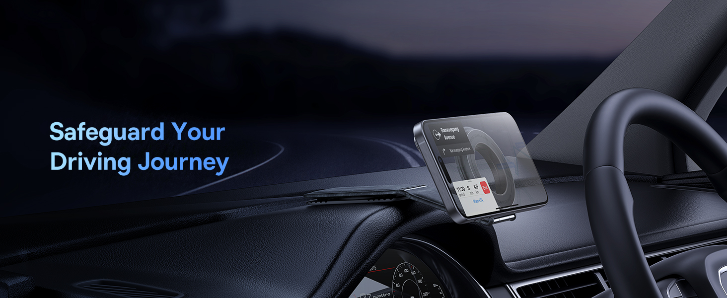 Baseus C02 Prime Trip Series Magnetic Car Phone Holder 360° Rotatable, Foldable Car Mount