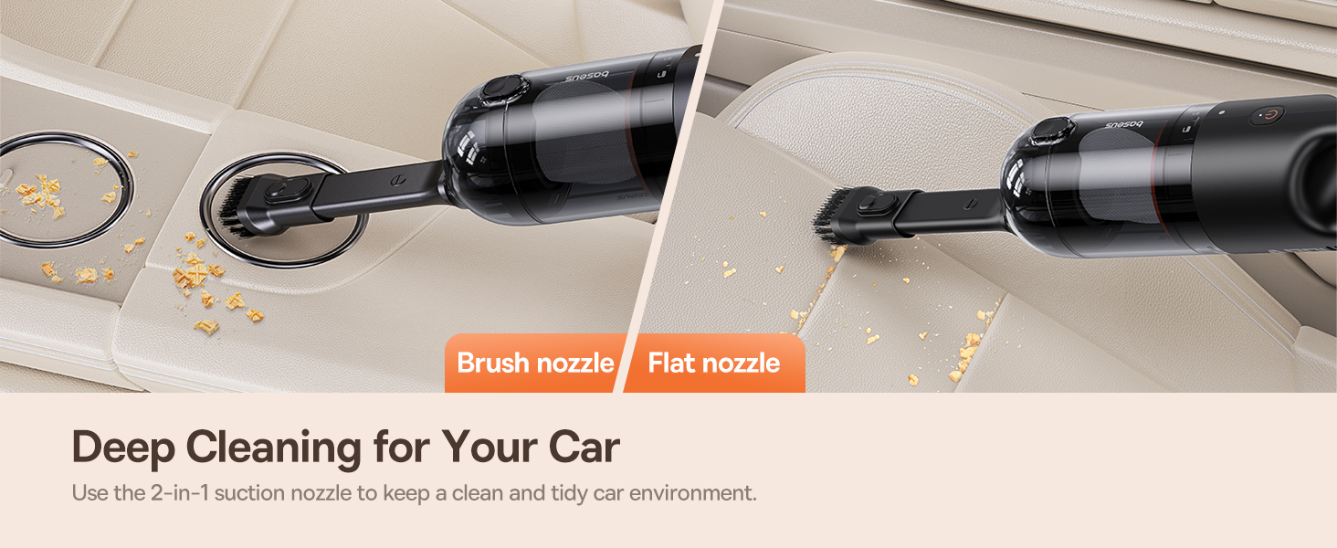 Baseus AP01 Wireless Handy Vacuum Cleaner with Disposable Dust Bags for Home &amp; Car