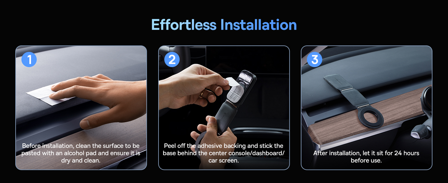 Baseus C02 Prime Trip Series Magnetic Car Phone Holder 360° Rotatable, Foldable Car Mount