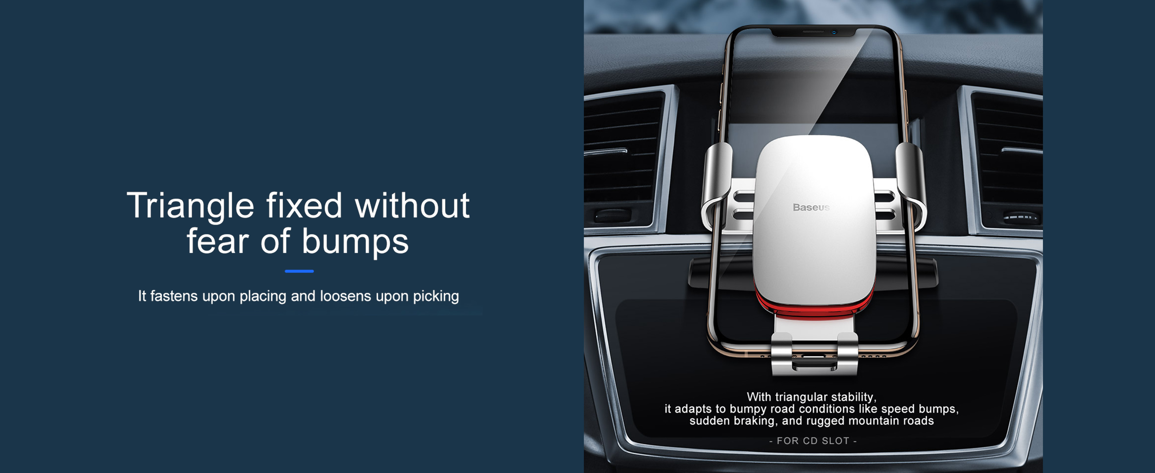 Baseus Metal Age Gravity Car Mount (CD Version)