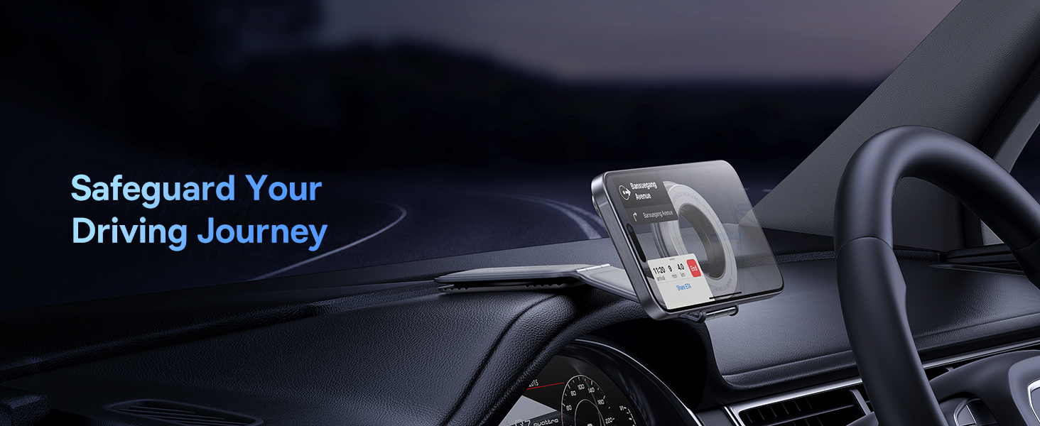 Baseus C02 Prime Trip Series Magnetic Car Phone Holder 360° Rotatable, Foldable Car Mount