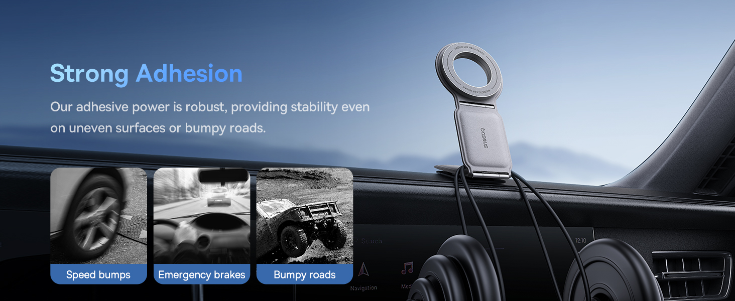 Baseus C02 Prime Trip Series Magnetic Car Phone Holder 360° Rotatable, Foldable Car Mount