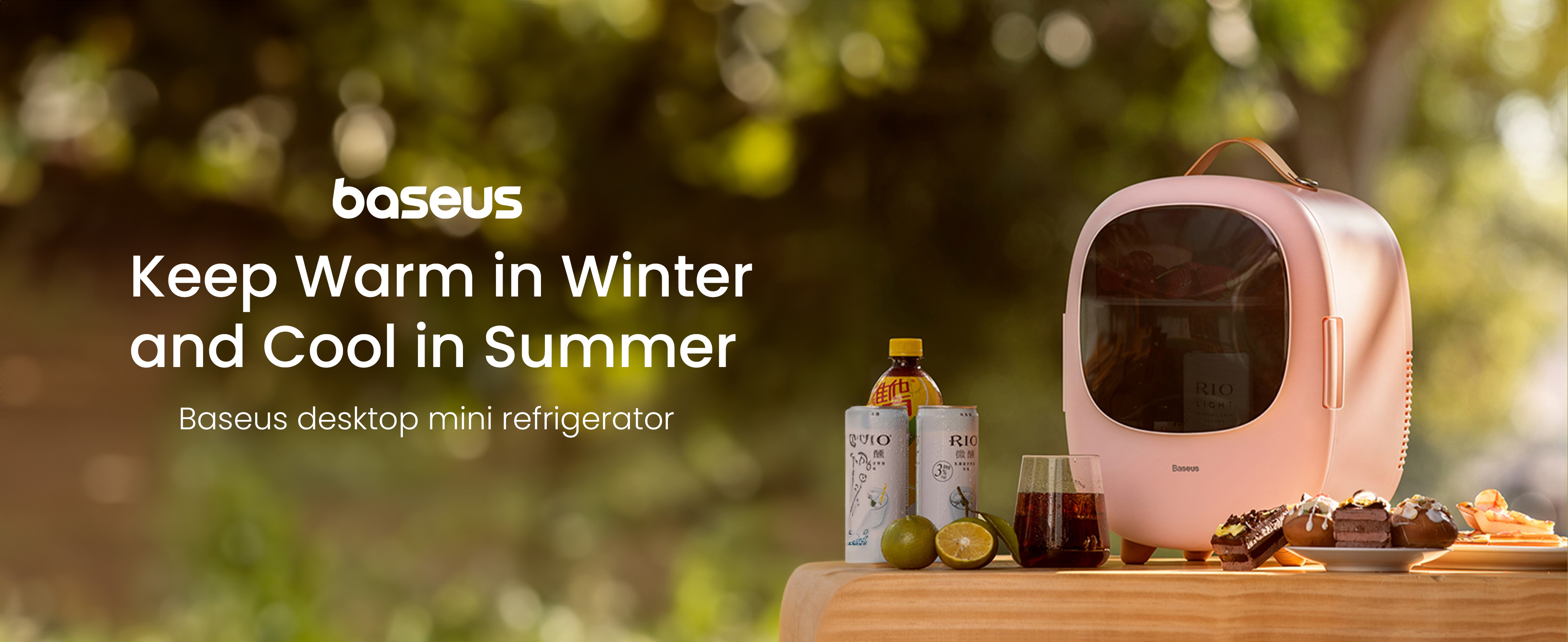 Baseus Portable Refrigerator for Car, Mini Makeup Fridge, 8L 60W