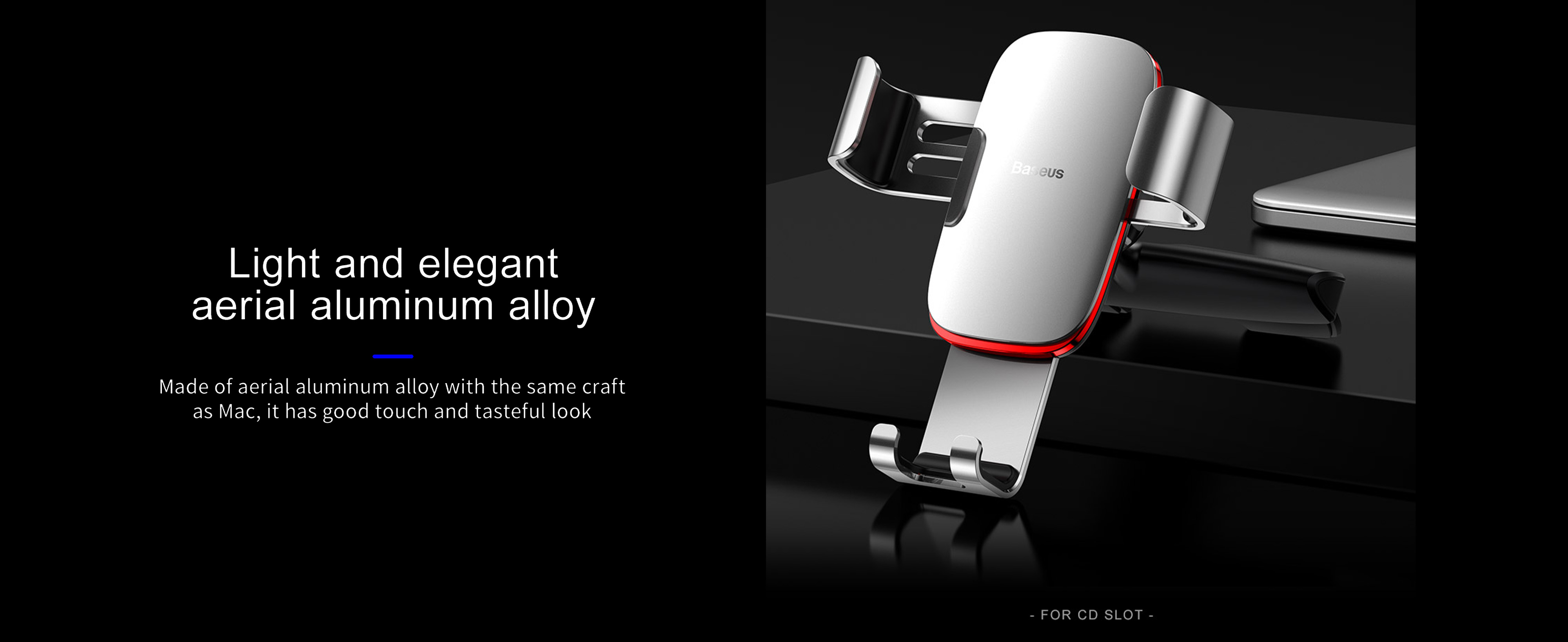 Baseus Metal Age Gravity Car Mount (CD Version)