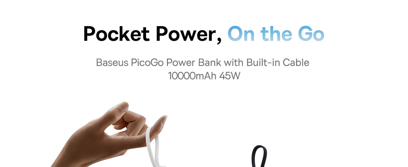 Baseus PicoGo 10000mAh Digital Display 45W Fast Charge Power Bank with Built
