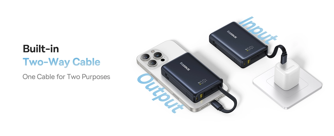 Baseus PicoGo 10000mAh Digital Display 45W Fast Charge Power Bank with Built