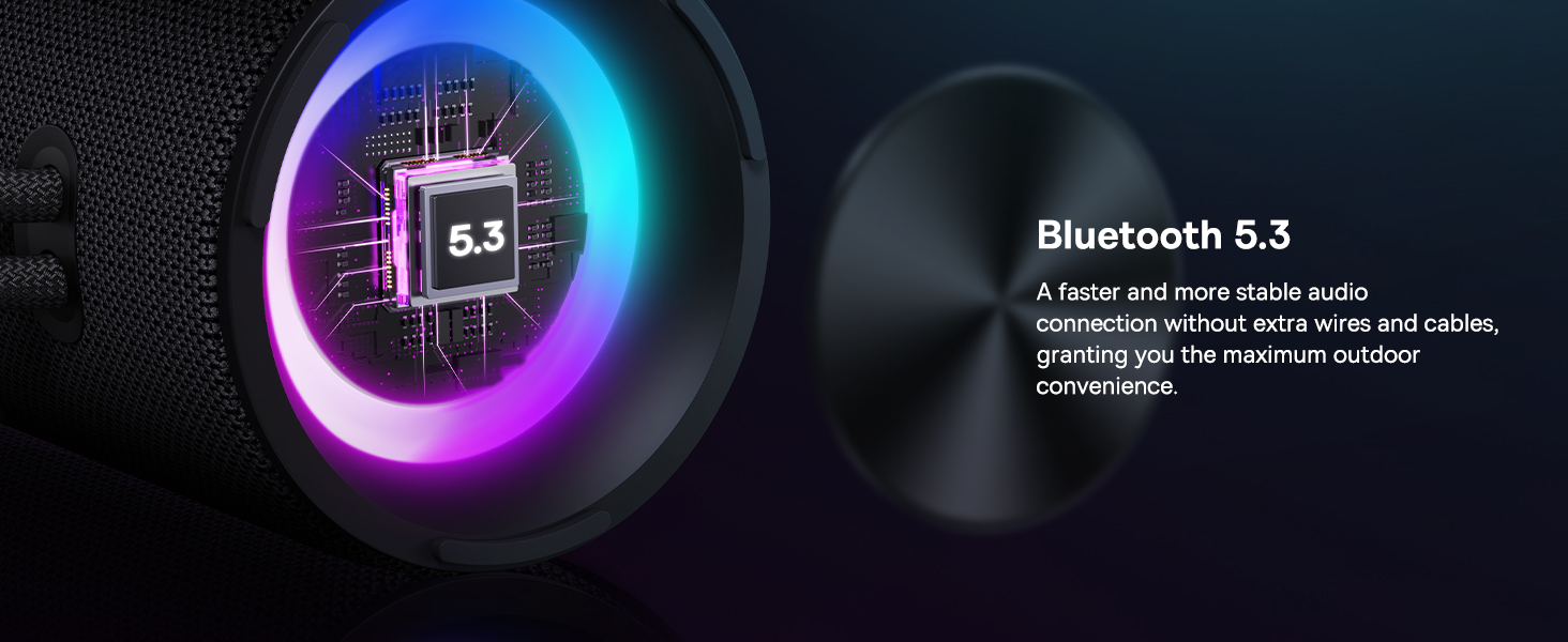 Baseus AeQur Series VO20 Bluetooth Speaker with Ambient RGB Light